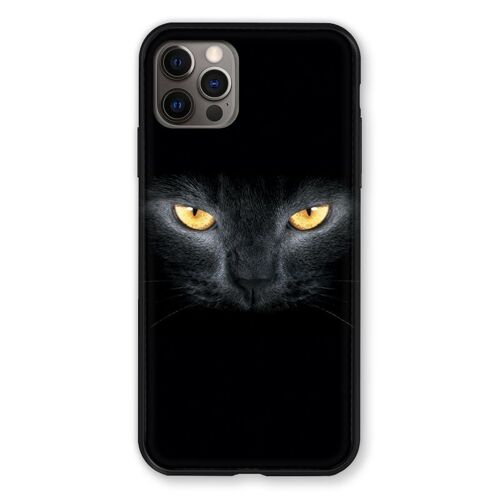 Coque Renforcée Pour Iphone 13 MINI (5.4) Chat Noir