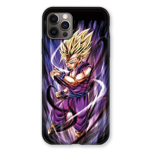Coque Renforcée Pour Iphone 13 Mini (5.4) Manga Dragon Ball Sangohan Violet