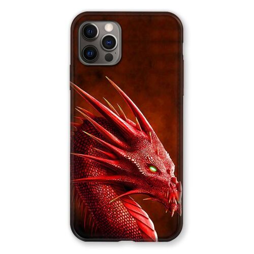 Coque Renforcée Pour Iphone 13 PRO Dragon Rouge