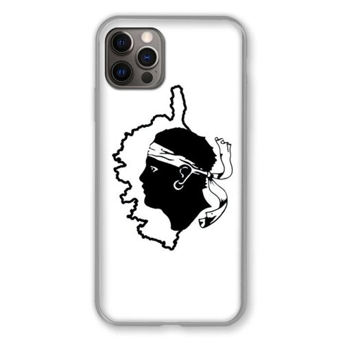 Coque Renforcée Pour Iphone 13 MINI (5.4) Corse Blanc