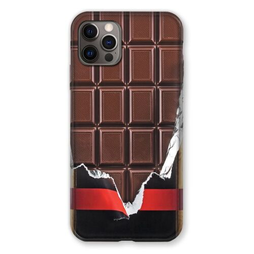 Coque Renforcée Pour Iphone 13 (6.1) Trompe Oeil Chocolat
