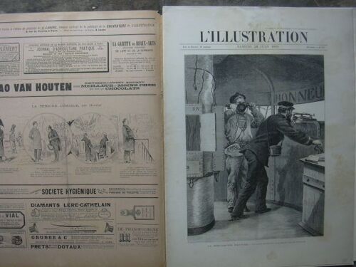 La Mobilisation Maritime - Un Poste D'officiers Torpilleurs Sur Un Cuirassé (Gravure).