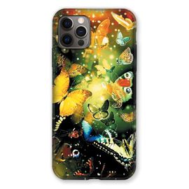 Coque Renforcée Pour Iphone 13 Mini (5.4) Papillon Jaune