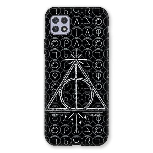Coque Renforcée Pour Samsung Galaxy A22 5G WB License Harry Potter Triangle noir