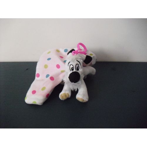 Doudou Peluche Porte Clés Chien Idéfix Et Son Mouchoir