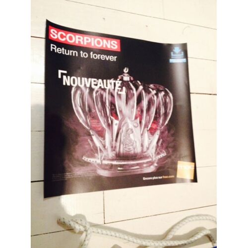 Scorpions Return To Forever Plv Fnac France Grand Format 30 Mc *30cm