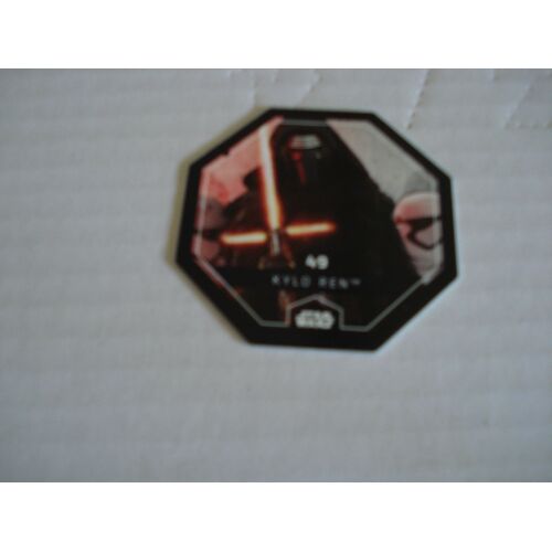 Carte/Jeton Star Wars Leclerc N° 49 Kylo Ren