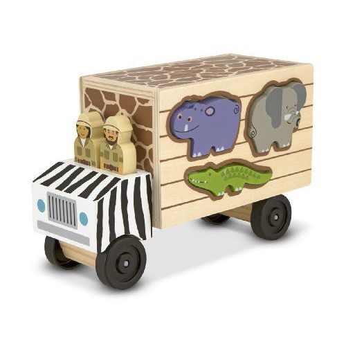 Melissa & Doug - 15180 - Jeu De Société Educatif - Sauvetage D'animaux Camion De Tri Par Formes