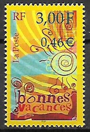 Timbre France 2000 Neuf** 3330 - "Bonnes Vacances"