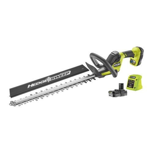 Taille-haies RYOBI 18V One+ Brushless - LINEA - 45 cm - 1 batterie 2.0 Ah - 1 chargeur - RY18HT45A-120