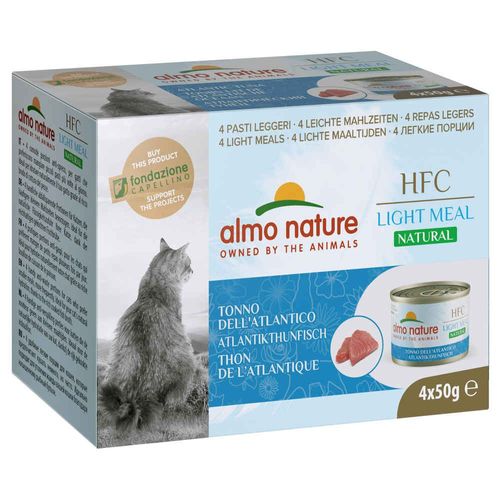 Almo Nature - Boîtes Patée Light Meal Au Thon De L'atlantique Pour Chat - 4x50g
