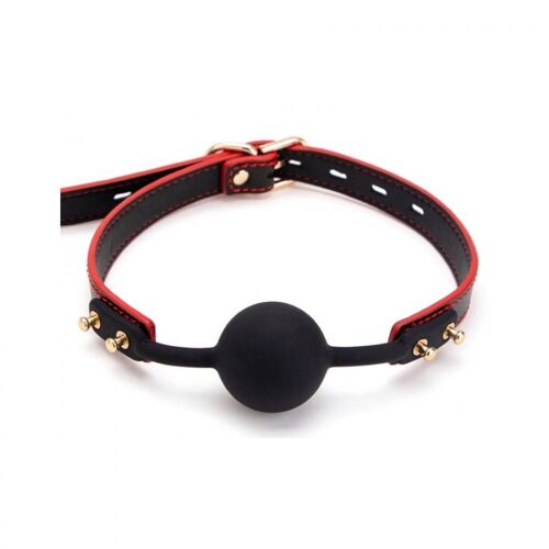 Hard Girly Baillon Boule Maestro Noir Et Rouge