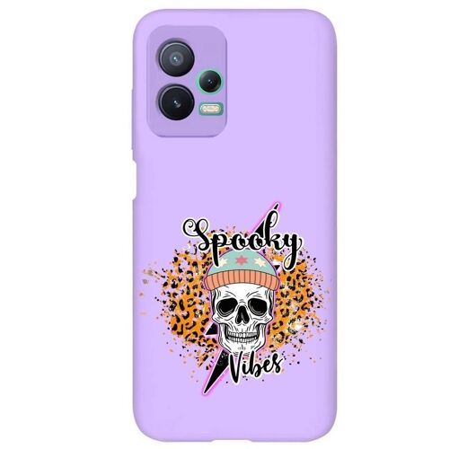 Coque Violet Redmi Note 12 Pro Tete Mort Leopard