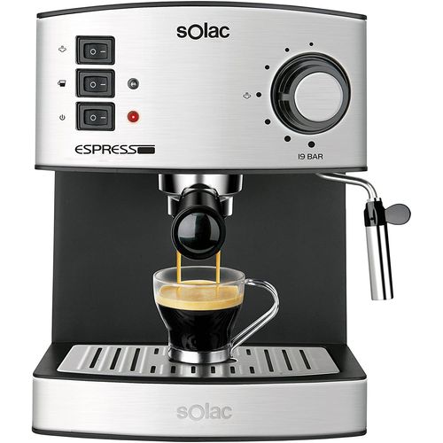 Machine À Expresso De 1,2l De 19 Bars 850w Gris Noir
