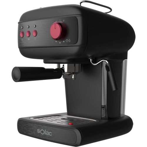 Machine À Expresso De 1,5l De 20 Bars 850w Noir Rouge