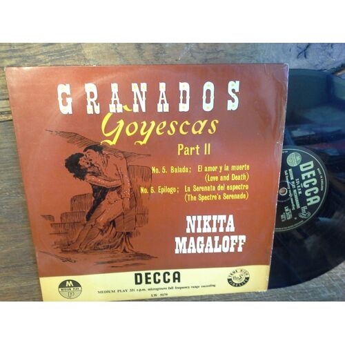 Granados Goyescas Part Ii Nikita Magaloff  Medium Play Disque Vinyle Decca  Lw 5179   