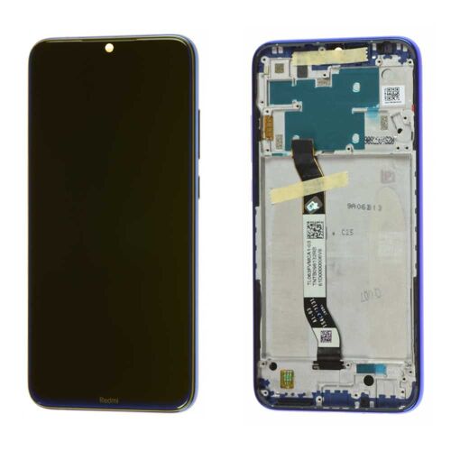 Ecran Origine Redmi Note 8 Vitre Lcd + Surface Tactile + Châssis Bleu