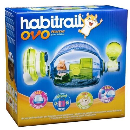Habitrail Ovo Cage Maison Petits Animaux Bleu