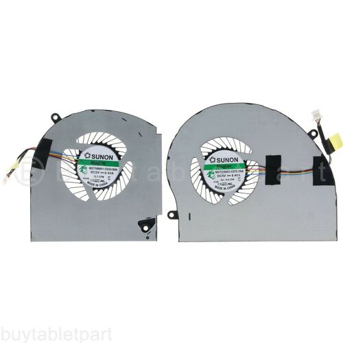 Ventilateur de refroidissement CPU + GPU, pour ordinateur portable Dell Alienware 17 R4 R5 P31E ALW17C 04RFW1, nouveau