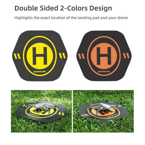 Tablier Hexagonal En Cuir Pour Drone Dji Mini Se/Air 2s, Pliable, Couleur Double Face, Imperméable, Pour Le Décollage Et L'atterrissage-Générique