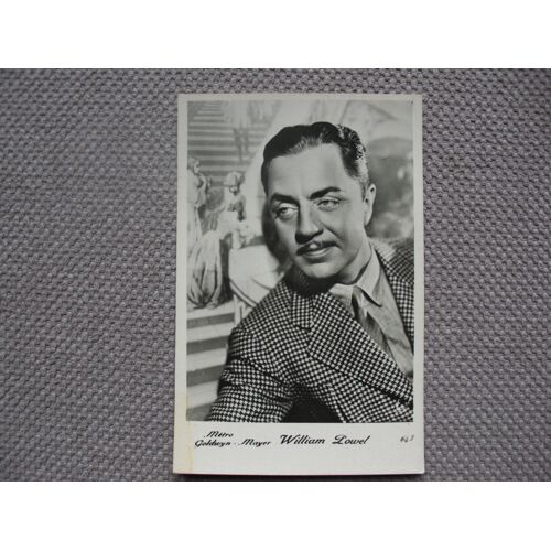 Carte Photo William Powel Studio Mgm