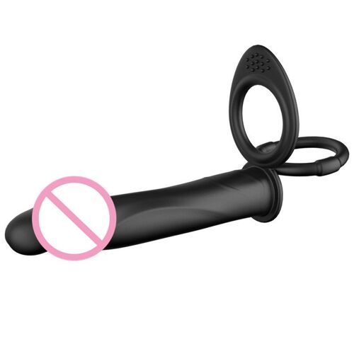 Double Pénétration Vibrateur Sex Toy, Pénis Strapon Gode Vibrateur Vagin Plug, Sangle Sur Pénis Anal Godemichet Anal Pour Hommes Produits De Sexe