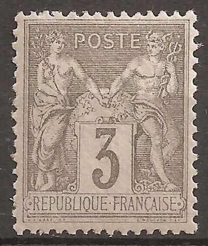 87 (1877) Sage Type Ii 3c Gris N** (Cote 8e) (0980)