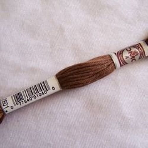 Coton À Canevas, Dmc Retors N° 4, N° 2801 Brun Racine