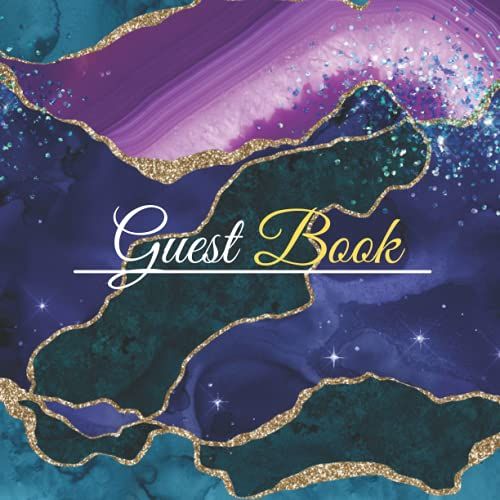 Polaroid Guest Book:Polaroid Guest Book For Graduation With Black Pages/Polaroid Guest Book For Event/Polaroid Guest Book Sign For Wedding/Wedding ... Cover With Abstract Design,Royal Blue