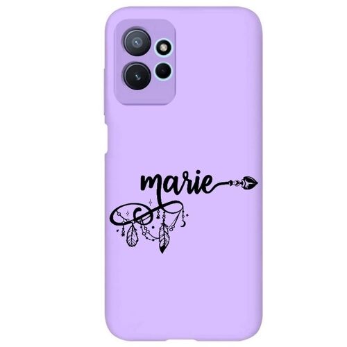 Coque Violet Redmi Note 12 4g Avec Votre Prenom 6 Lune
