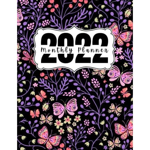 2022 Calendar And Monthly Planner: Cute Butterflies Daily / Weekly Organizer And Chaos Coordinator With To-Do Lists | Includes A Notes Section | ... Diary I Ideal Christmas And New Year's Gift