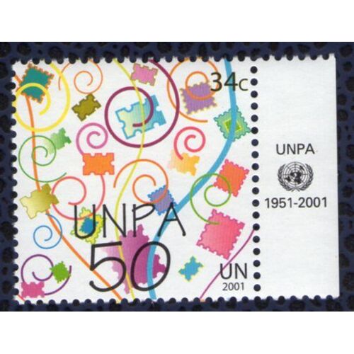 Nations Unies 2001 Neuf Onu Timbres Unpa Bord De Feuille