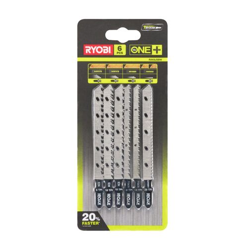 Jeu de 6 lames spéciales pour scie sauteuse RYOBI One+ RAK6JSBW