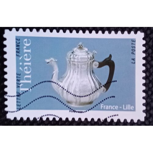 France 2018 Timbre Oblitéré Yt 1628 - Théière De France - Lille - Carnet Théières
