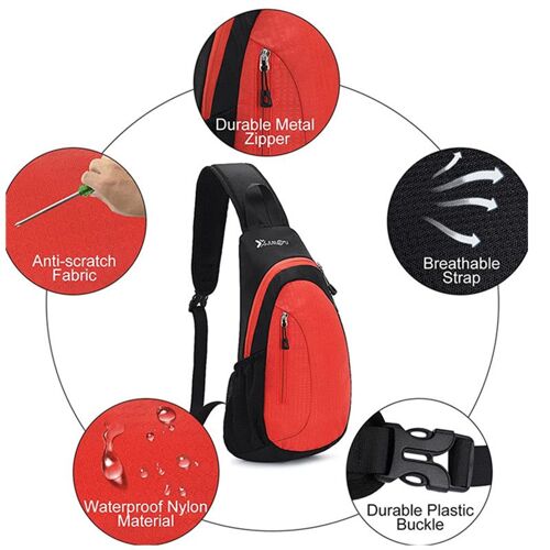 Sac À Dos Bandoulière Sac Poitrine Léger Petit Pour Sport Randonnée Vélo Homme Femme