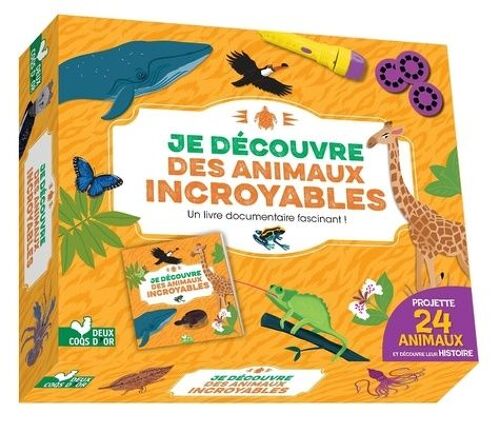 Je Découvre Des Animaux Incroyables - Un Livre Documentaire Fascinant, Coffret Avec Lampe