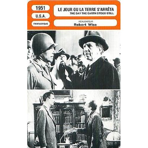 Fiche Monsieur Cinema Le Jour Ou La Terre S'arrêta (1951)