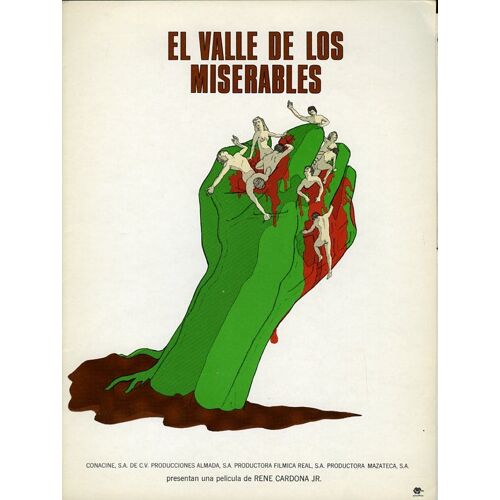 El Valle De Los Miserables, Synopsis Dépliant, René Cardona Jr., Avec Mario Almada, Fernando Almada