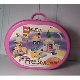 LEGO Systeme 4161 - Boite de Transport Briques pour Fille avec 2 Figurines + Plaque