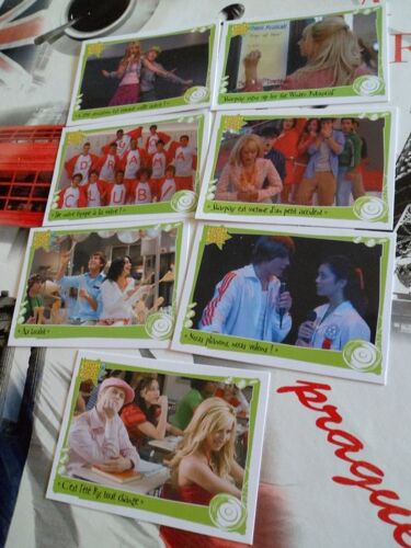 Lot De 7  Cartes High School Musical 2 