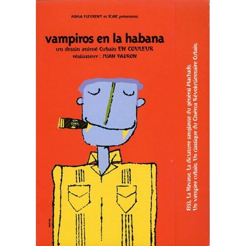 Vampiros En La Habana, Synopsis Dépliant, Animation, Juan Padron Avec Manuel Marín, Margarita Aguero