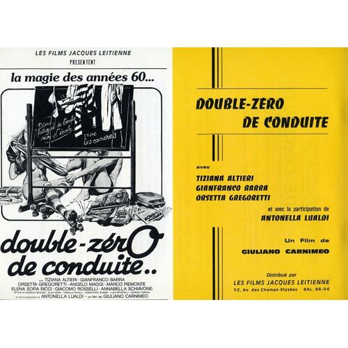Double-Zéro De Conduite, Synospis, De Giuliano Carnimeo, Avec Tiziana Altieri, Gianfranco Barra