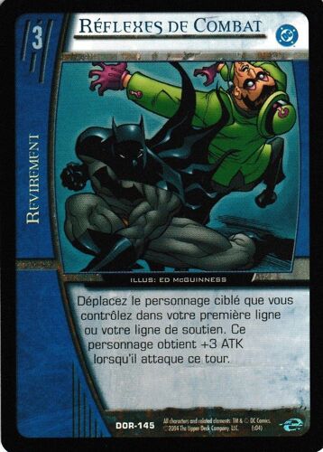 Carte Marvel Vs System Comics - Reflexes De Combat - Dor-145