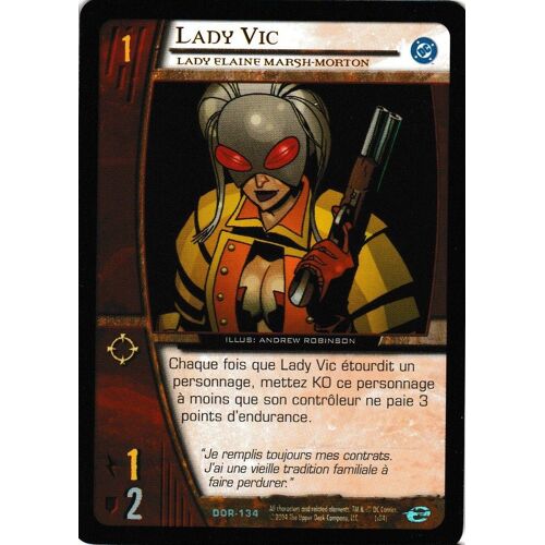 Carte Marvel Vs System Comics - Lady Vic - Dor-134