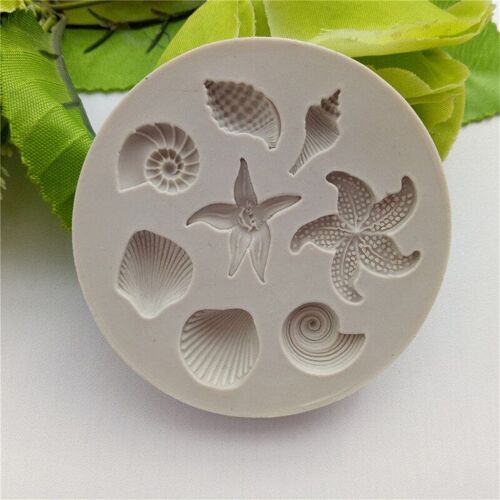 Moule À Gâteau D'anniversaaire En Silicone, Diy, Conque D'océan, Coquillages De Mer, Pochoir En Chocolat, Cadre De Fabrication, Modèle De Cuisson, Outils De Bijoux