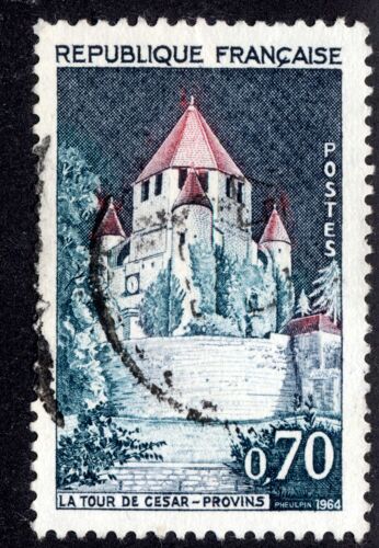 Timbre La Tour De Cesar - Provins,République Française,Postes,1964