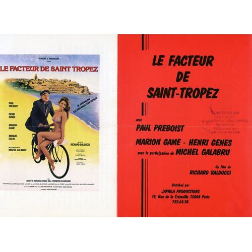 Le Facteur De Saint Tropez, Synopsis, De Richard Balducci, Avec Paul Préboist, Marion Game