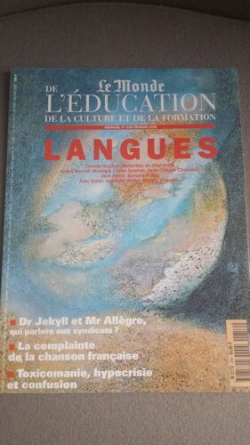 Le Monde De L'éducation  N° 256 : Langues