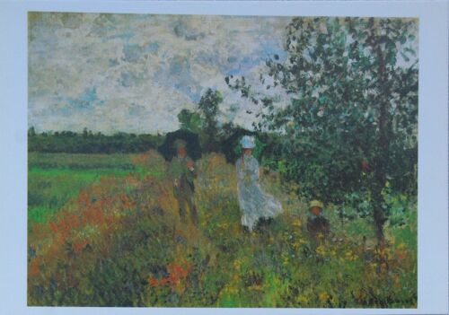 Carte Postale Claude Monet Promenade Près D'argenteuil