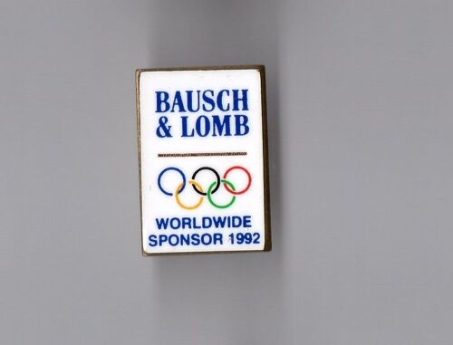 Pin's Jeux Olympiques / Worldwide Sponsor 1992 - Bausch & Lomb (Signé Official Mark Canadian - Canada Olympic Association)